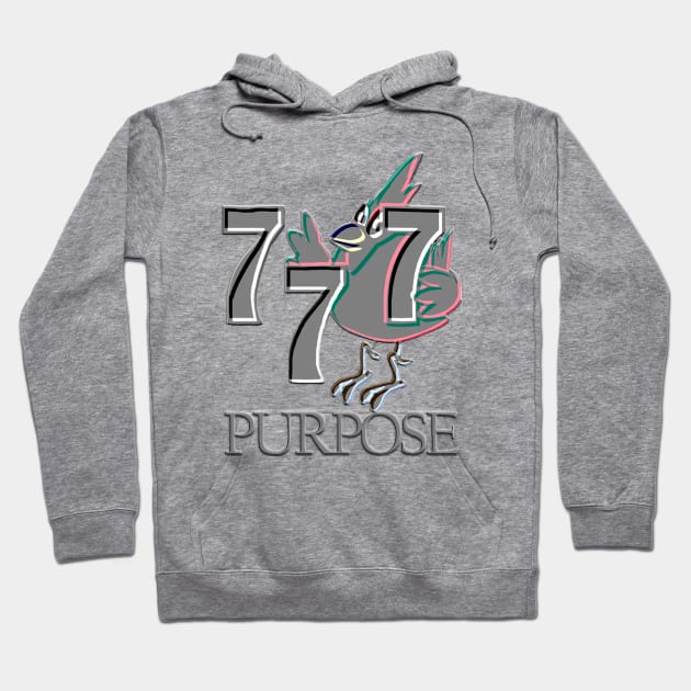 Angel Number 777: PURPOSE Hoodie by Angelic Gangster